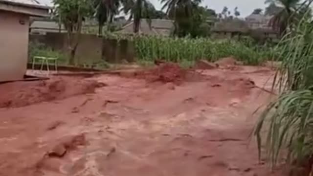 That scary moment a deadly flood hits a community!