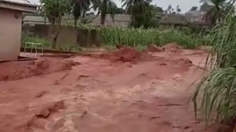 That scary moment a deadly flood hits a community!