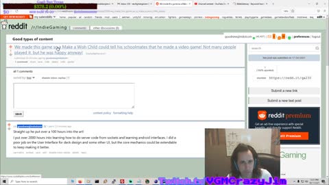 Reddit is censoring a Make a Wish Kid trying to tell people about his game