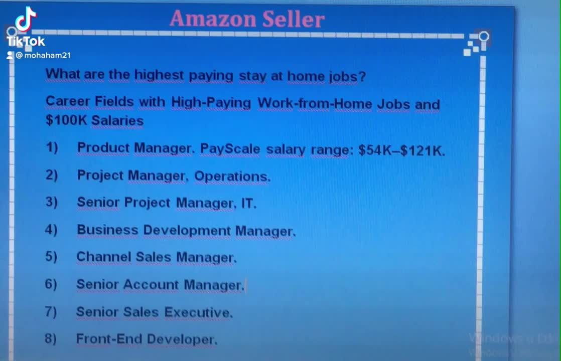 What are the highest paying stay at home jobs?