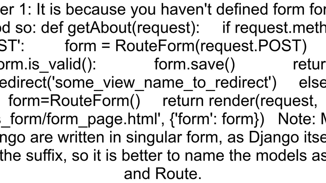 Django forms cannot access local variable 39form39 where it is not associated with a value