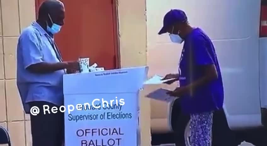 WATCH!! News Camera CATCHES man dropping MULTIPLE BALLOTS