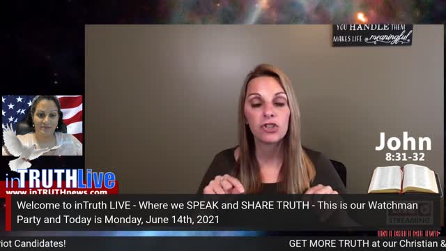 inTruthLIVE: Watchman Party: Julie Green in CODE, Out Of The Darkness, BCP Report