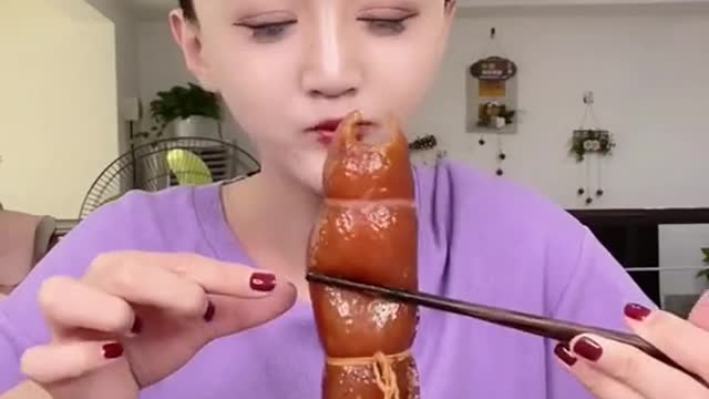 ASMR Mukbang Show, Delicious Eating show by cute girl #shorts #Asmr (2)