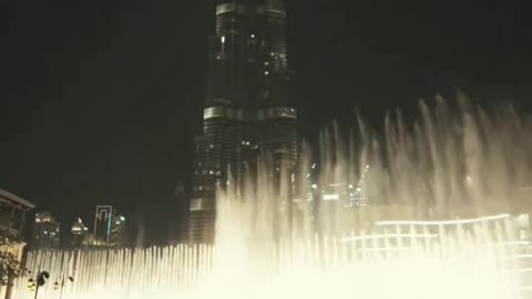 Spectacular night water show