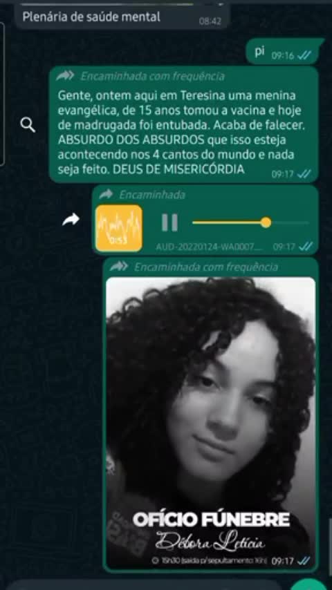 Morre mais uma vitima da vacina covid