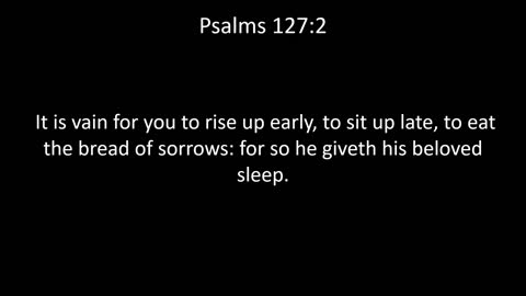 KJV Bible Psalms Chapter 127