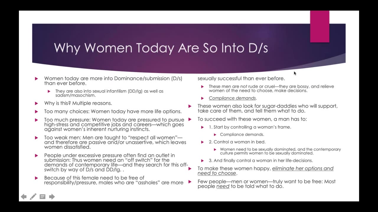 Weekly Webinar #21 - “Why Women Today Are So Into D_s