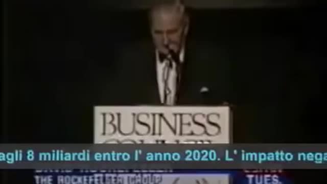 Rockefeller all’ONU:Dimezzare la popolazione mondiale!