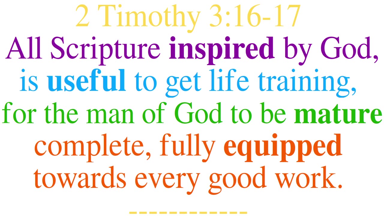 2Timothy3 Script Inspired @Relate4ever