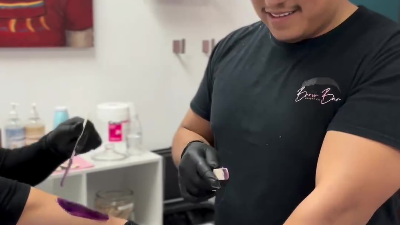 Hand Waxing with Smooth Purple Seduction Hard Wax by The Brow Bar Beauty Co.