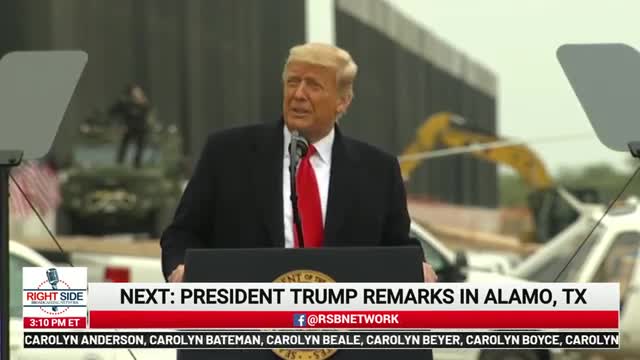 LIVE President Trump Delivers Remarks in Alamo, TX at the 450th Mile of New Border Wall 11221