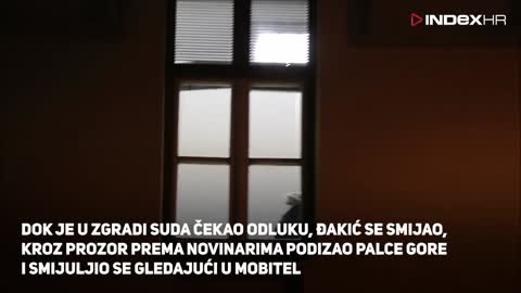 Pogledajte što je Đakićev sin izvodio na sudu prije nego što su ga pustili