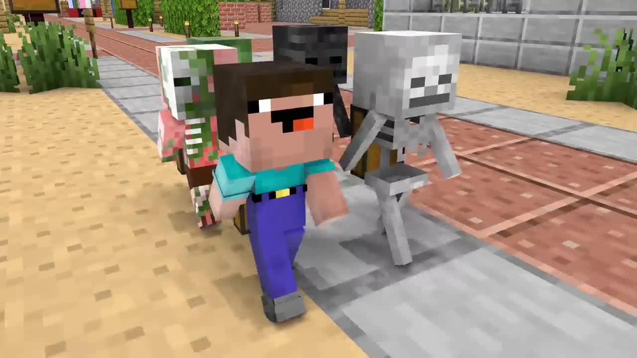 Baby Noob and Baby Mafia Boss - Minecraft Animation