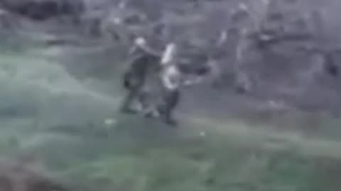 Russian Soldiers Using Ukrainians to Advance