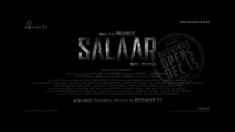 Salaar Prabhas trailer