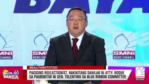 Pagiging reelectionist, nakikitang dahilan ni Atty. Roque sa pagbibitiw ni Sen. Tolentino