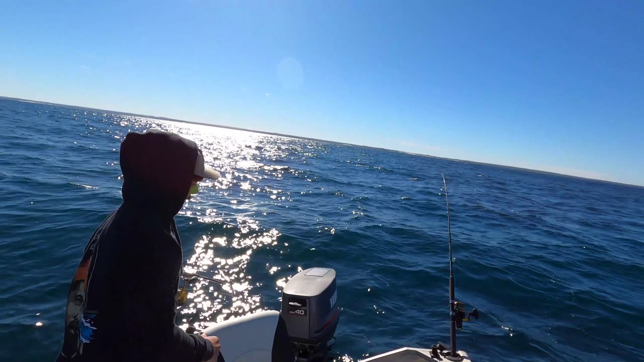 Beach Launching For Dhu Fish In The Mighty 420 Dory!