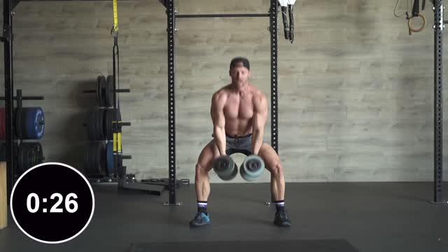 14 Minutes FAT BURNING WORKOUT using only DUMBBELLS