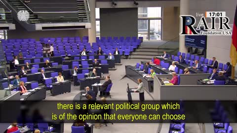 Must Watch: AfD Slams New Proposed Law That Allows Germans and Migrants to Choose Their Gender