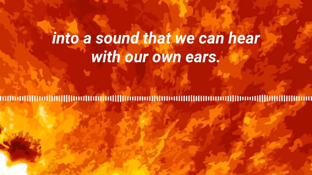 How does the sound of Sun is like ?| Sound of the sun (Low frequency)