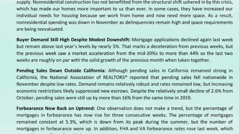 VIDEO 🎵 CALIFORNIA 🌴 WEEKLY REAL ESTATE DATA Dec. 27-Jan.2.