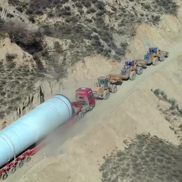 Hauling 120T of load to the top of the mountain