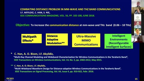 Talk by Prof Ian F Akyildiz on 6G and Beyond The Future of Wireless Communications Systems