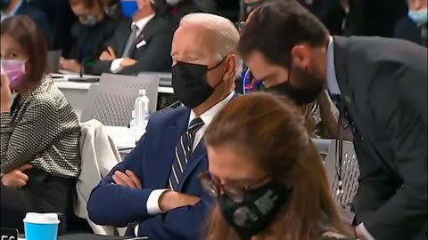 Biden Tertidur Saat KTT Perubahan Iklim Cop26 Di Glasgow Skotlandia