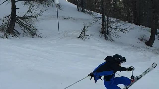 Ski jump fail