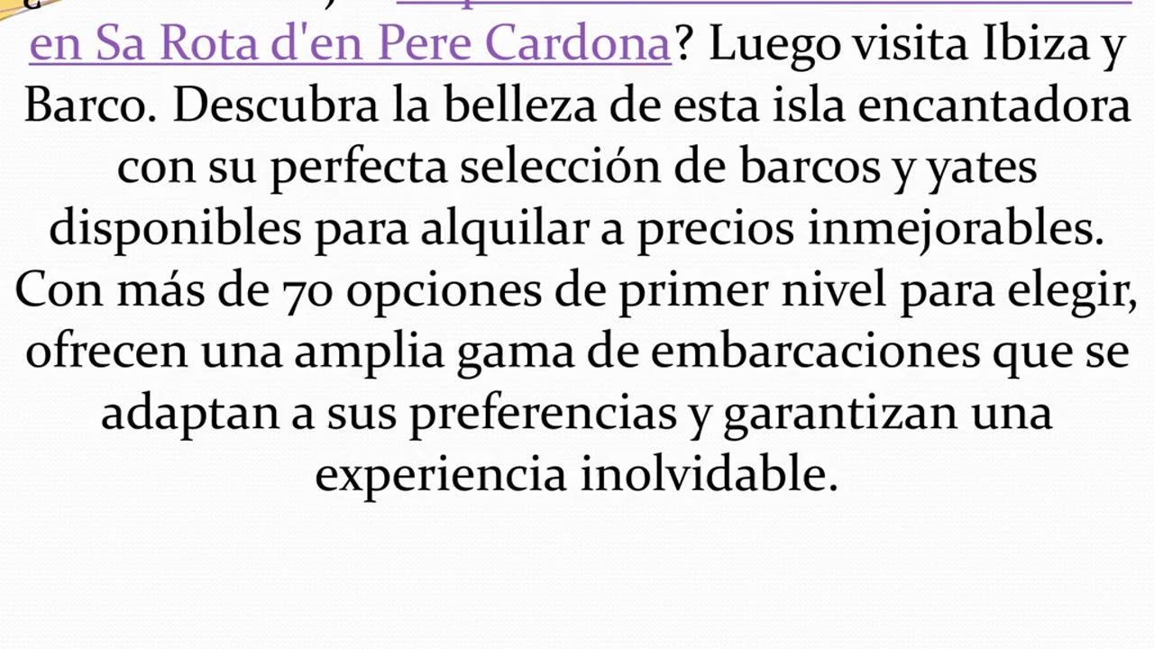 Consigue los mejores Alquiler Embarcaciones Servicios en Sa Rota d'en Pere Cardona
