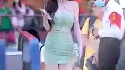 Cute Girl walk
