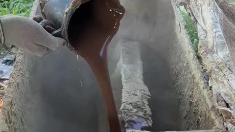 Making village soap