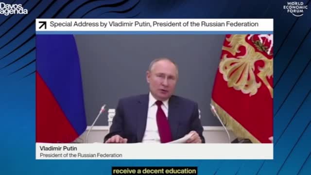 Putin's view on how to support his people and the NWO.