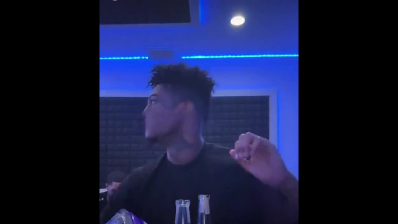 Blueface & Jaidyn Alexis fight in the Studio while having a session!