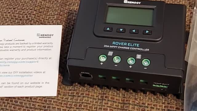 Renogy 20a mppt solar charge controller