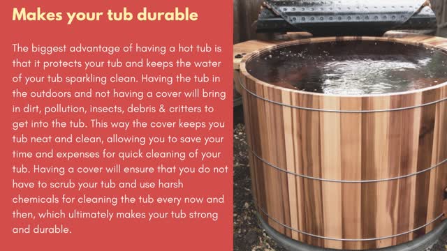 Why is it essential to use a hot tub cover?