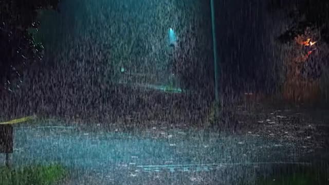 Watching the rain is catharsis, listening to the rain is decompression