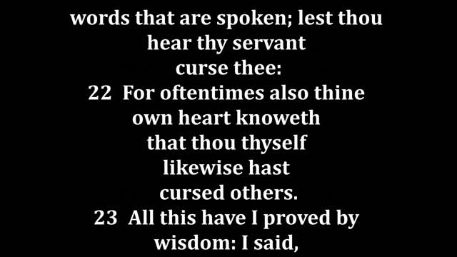 Ecclesiastes 7 King James version