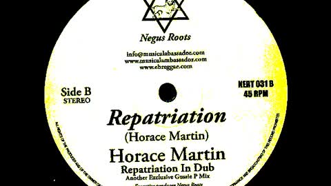 Horace Martin - Repatriation + Repatriation In Dub