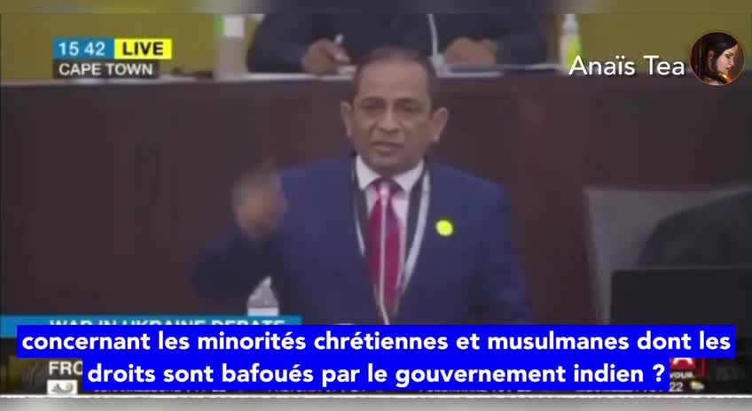 Puissant discours du député à l'Assemblée nationale d'Afrique du Sud, Shaik Emam!