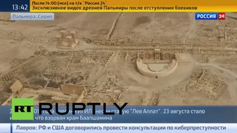 Drone - Syrien Drohne filmt historisches Palmyra nach dem Krieg
