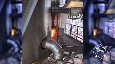 Fire at the Mozyr refinery, Belarus