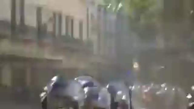 Greece is NOT Playing Games! Riot Police Get PUMMELED w/ Large Rocks by Crowd