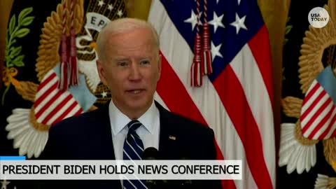 President Biden holds first solo press conference