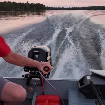 Evening boat ride in the Princecraft fisherman 14 with a Mercury 9.9