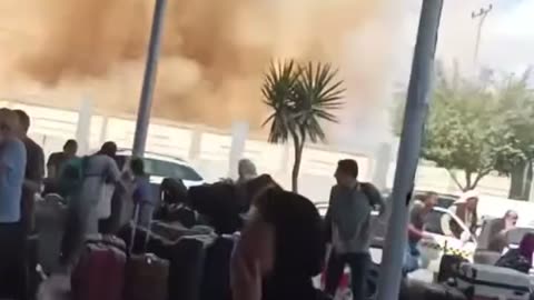 NOW - Hamas launches massive rocket barrage towards Israel. Pt 2
