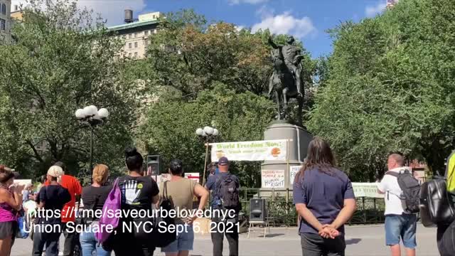 UNION SQUARE NYC LABOR DAY Tina Speaks up