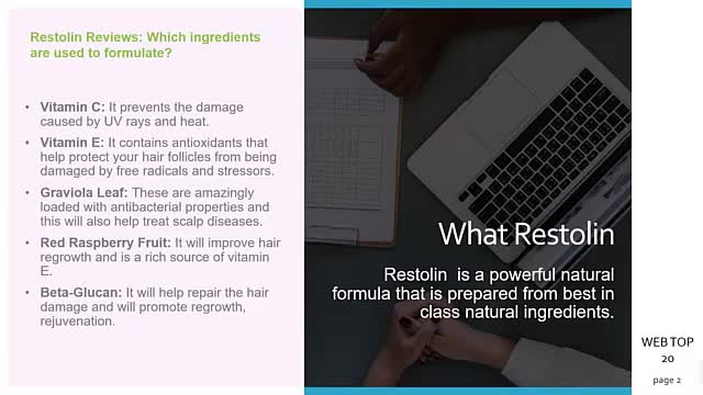 Restolin review -Hair support supplement