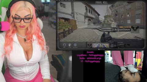 MsTriggaHappy Flexes Her Pecs with Dance While Streaming Black Ops 6 Live On Stream | Kick Clips